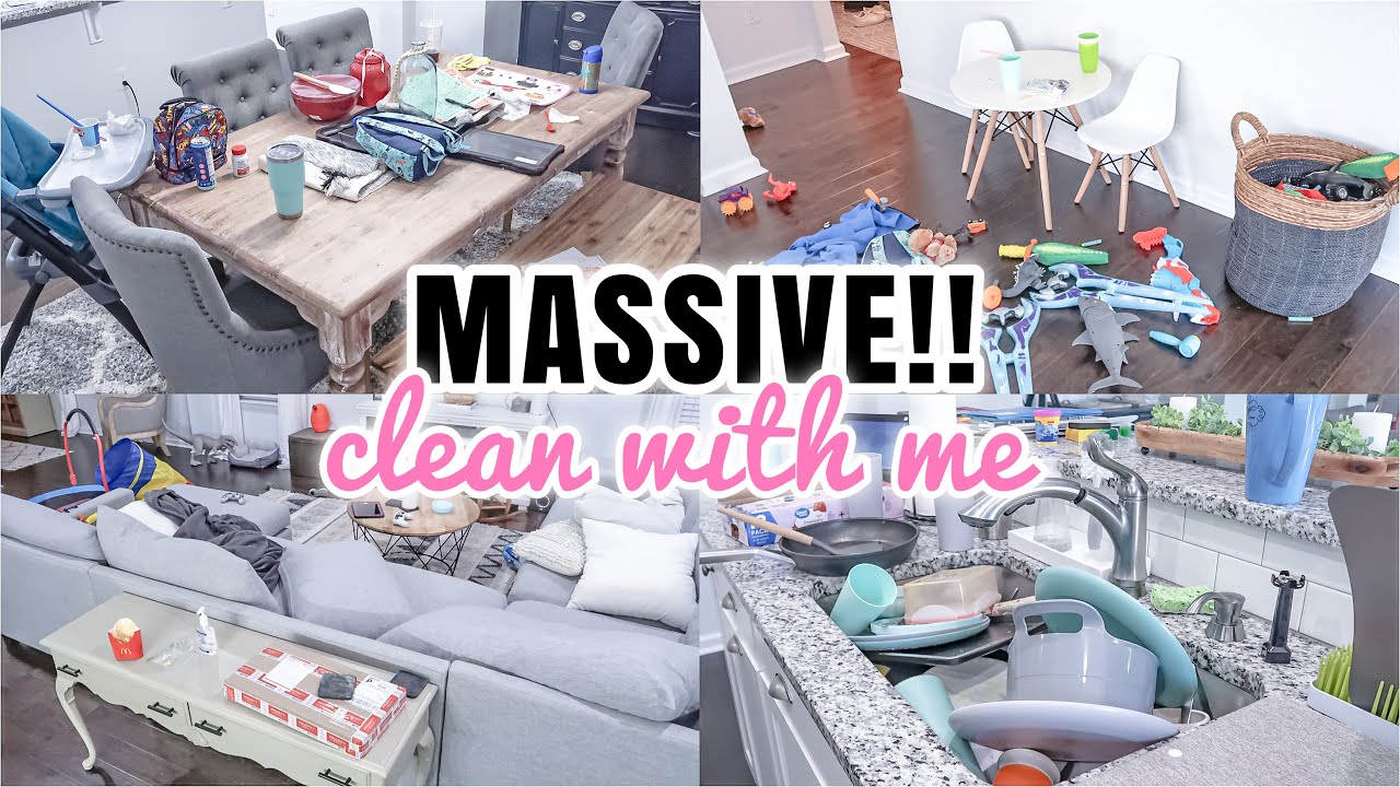 MASSIVE CLEAN WITH ME 2022 | COMPLETE DISASTER CLEANING | REAL LIFE MESSY HOUSE CLEAN WITH ME