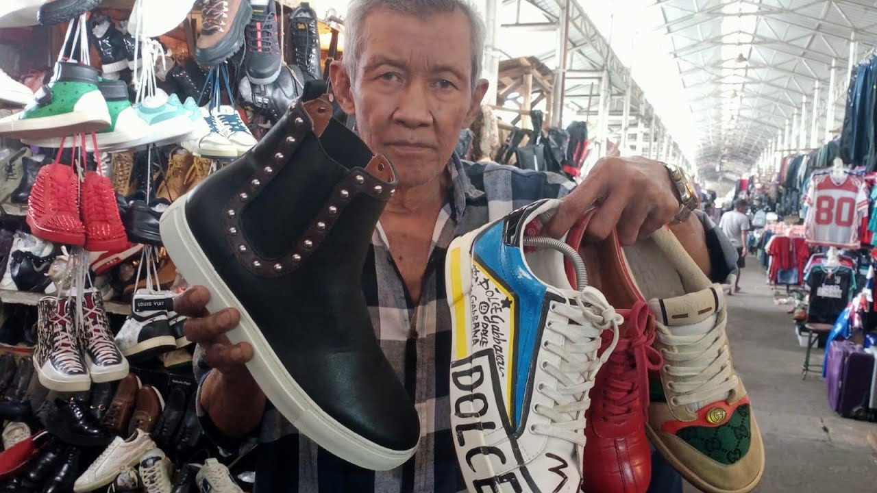 WOW ‼️ SEPATU BRANDED MODEL TERBARU ADA DI PASAR PONCOL || KIOS PAK JAINAL 