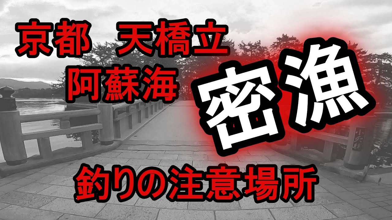 密漁 京都 天橋立 阿蘇海 釣りの注意場所 釣り禁止では無いらしいが密漁になる可能性が有ります Youtube