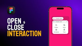 Figma Interaction Button (Open & Close) | Step-by-Step Tutorial