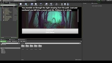 Tutorial Part 3: Text Based Choose Your own Adventure Game w/ Sound and Images in Unreal Engine 4