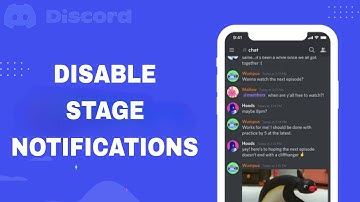 How To Disable And Turn Off Stage Notifications On Discord App