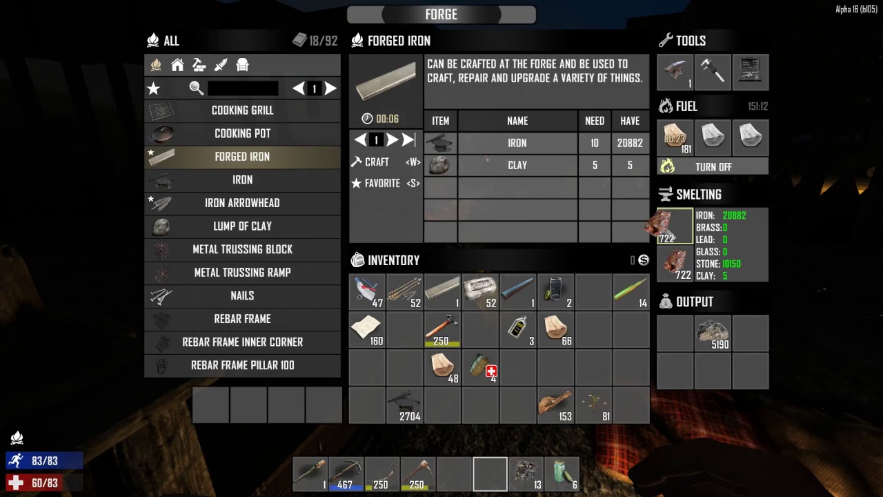 7 Days to Die  A16 Experimental На безумной сложности 5-Й День (жизни) собаки будут ?
