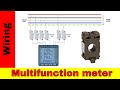 How to wire multifunction 3 phase power meter and current transformers - NEMO (subtitles)