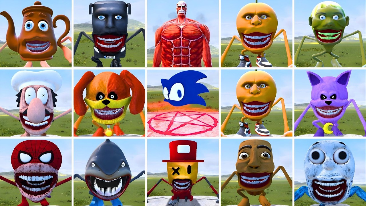 WHO IS THE STRONGEST FROM ALL ITALIAN AI BRAINROT MEMES TAPES VS SEA EATER FAMILY in Garry's Mod