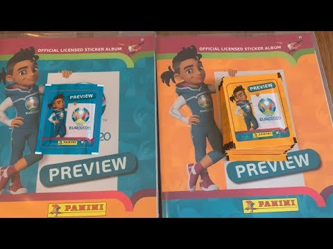 PANINI UEFA EURO 2020 ORANGE PREVIEW STICKERS - INTERNATIONAL EDITION