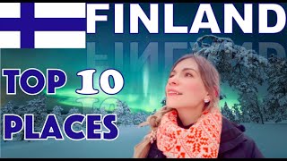 Top 10 places in Finland | Top 10 Finland | Turku | Helsinki | Tampere | Oulu | Lapland | Finland 4K
