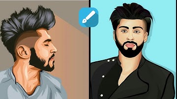 VECTOR - CARTOON ART in INFINITE DESIGN step by step in hindi | vector art in mobile-vector_art 2020