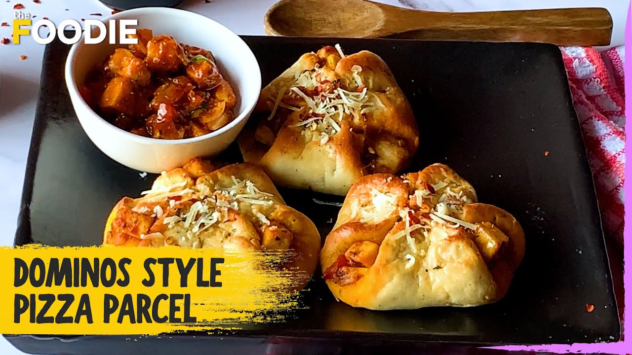 Dominos Style Pizza Parcel | Party Starter | Paneer Cheese Parcels | The Foodie