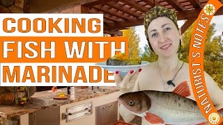 Marinated fish. How to cook fish. Naturist is cooking. Nudist. INF. Mila naturist.