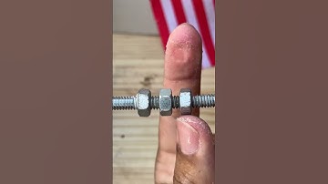 Blacksmith’s secret trick to join threaded rod without #ConstructionHack #MetalWorks #DIYTools #USA