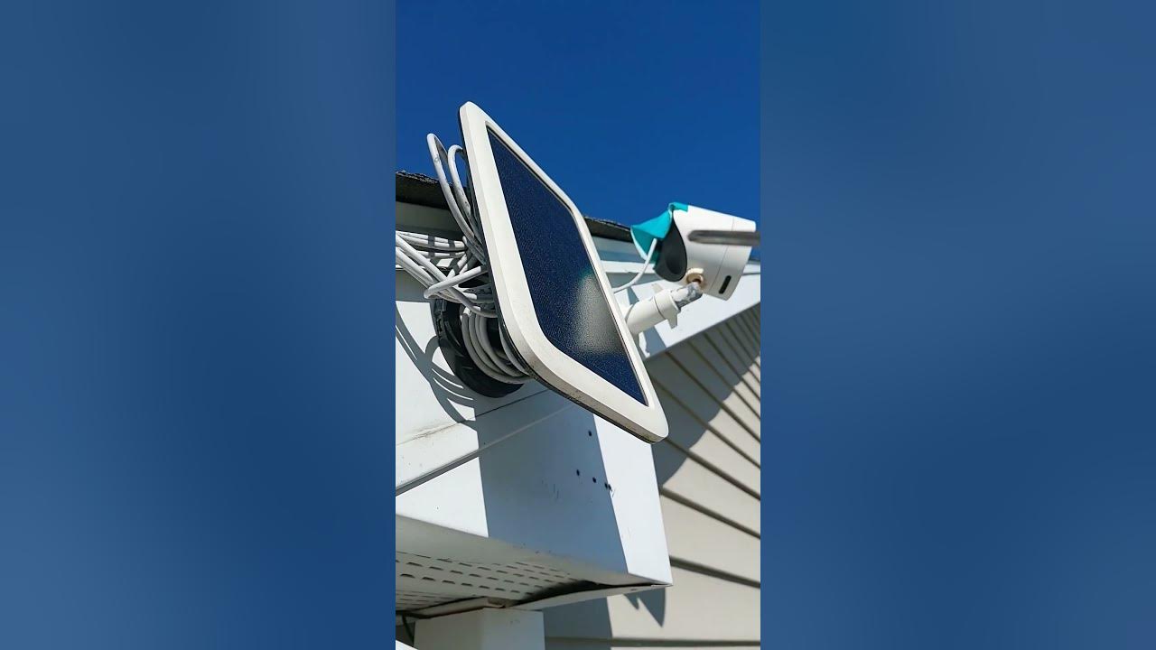 simplisafe outdoor camera solar panel, easy install YouTube