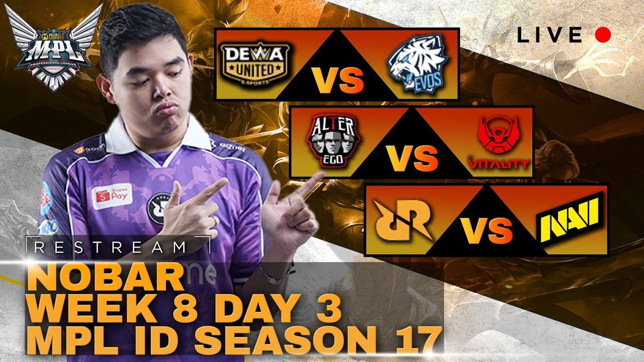RESTREAM MPL SEASON 17 !! RRQ VS NAVI #mlbbidcreator