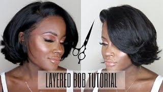 hair review | HOW TO: CUT A LAYERED BOB | ALI JULIA