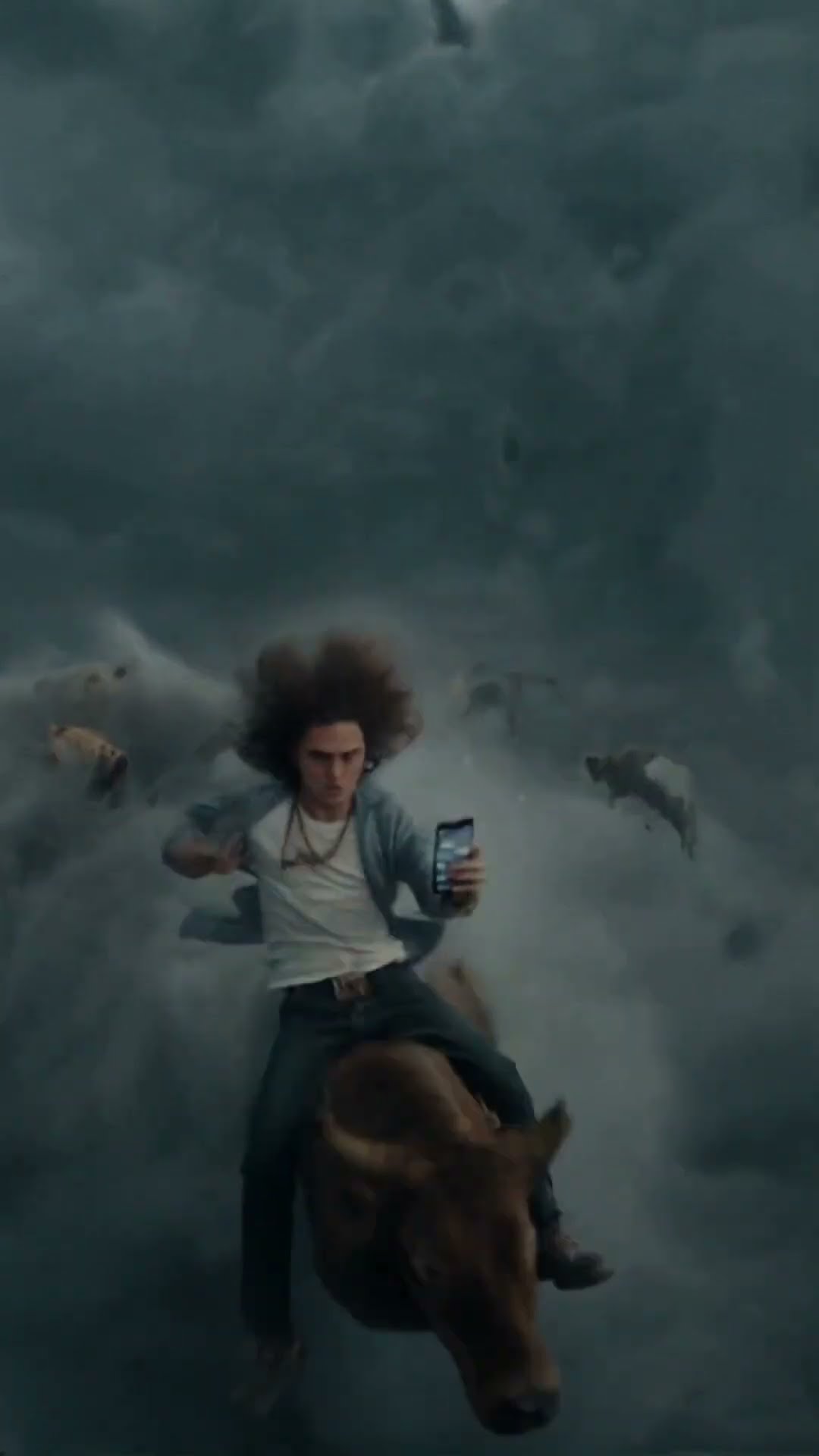 Riding a BULL in the STORM!