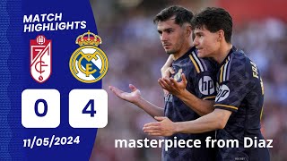 Granada CF vs Real Madrid (0-4) Highlights: Goal Güler, Goal Fran García | LaLiga 2023\/24