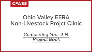 Completing Your Project Book - 4-H Project Judging Clinic