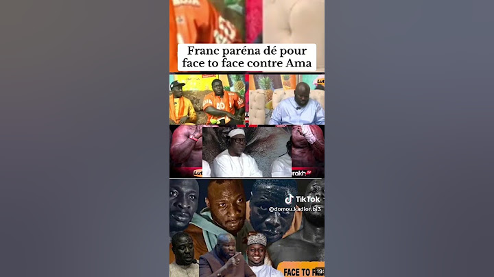 Face à face ama baldé Vs franc. Triplex....