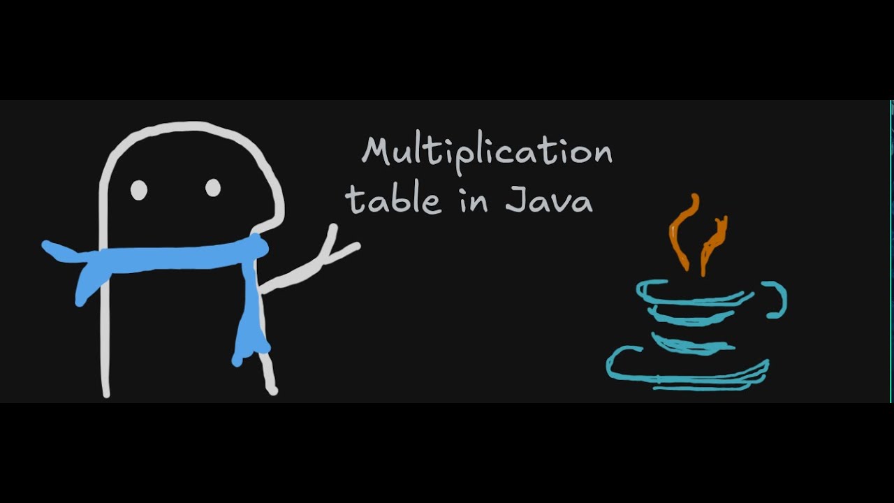 DAY 6 | LOOPS AND MULTIPLICATION TABLE PROGRAM IN JAVA - YouTube