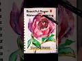 Easy Beautiful flower 🌹 watercolor painting #tutorial #art #drawing #painting #shorts #viralvideo