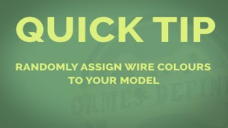 Randomly Assigning Wire Colours To Model