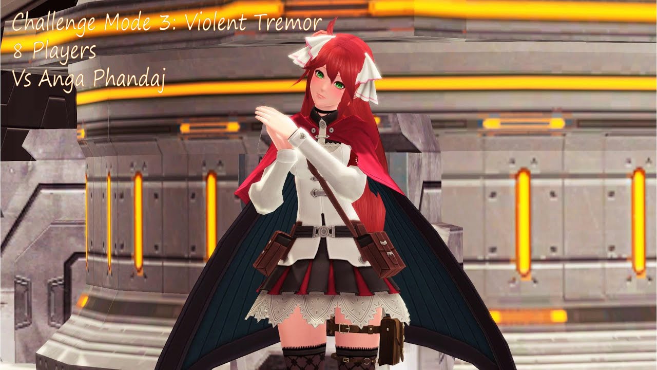 Phantasy Star Online 2 [NA]: Challenge Mode 3: Violent Tremor [8 Player Vs Anga Phandaj]