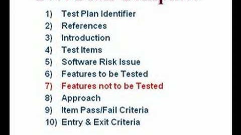 Test Plan Template for Software Testing Projects