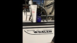 Dr Beasley’s Boat Coat Pro applied to this Boston Whaler