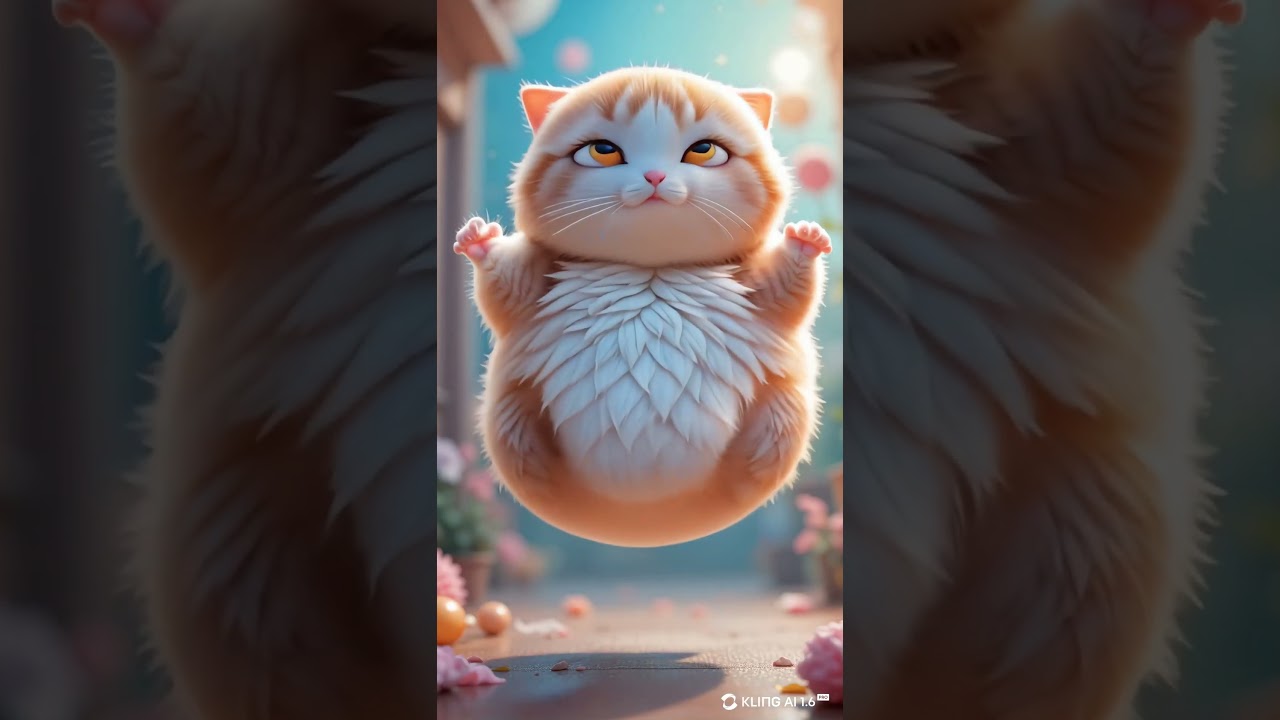 AI Inflating Cat Takes Off! 😻🎈 | 