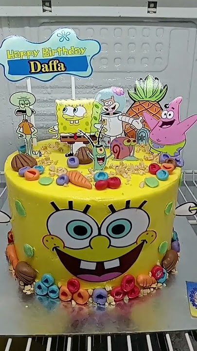 cake spongebob #cakedecorating #cakeulangtahun #kueulangtahun #cakeviral