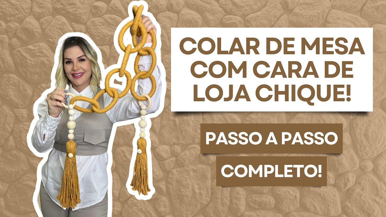 Como Fazer Colar de Mesa com Cara de Loja Chique