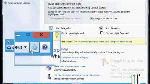How to use the magnifier in lens mode in Microsoft Windows 8