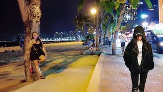 Beach Road Pattaya. Evening scenes. Thailand. VLOG 48