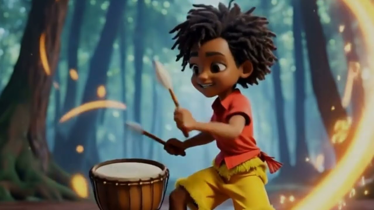 Tobi and the Talking Drum 🥁  Inspiring African Animation for Kids