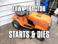 Fixing A Lawn Tractor That Starts & Dies - Video