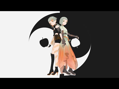 【自作モデルMMD】Bad Apple!!【知声】