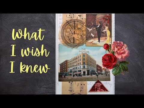 10 things I wish I knew as a collage art BEGINNER free printable