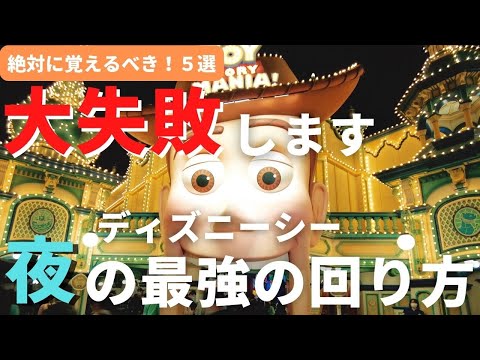 【ディズニーシー】大失敗します。最新！夜の最強の回り方５選