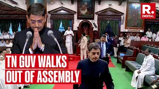TN Guv RN Ravi Cuts his Customary Address Short in State Assembly; Walks Out Before National Anthem