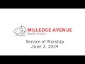 Service of worship  june 2 2024