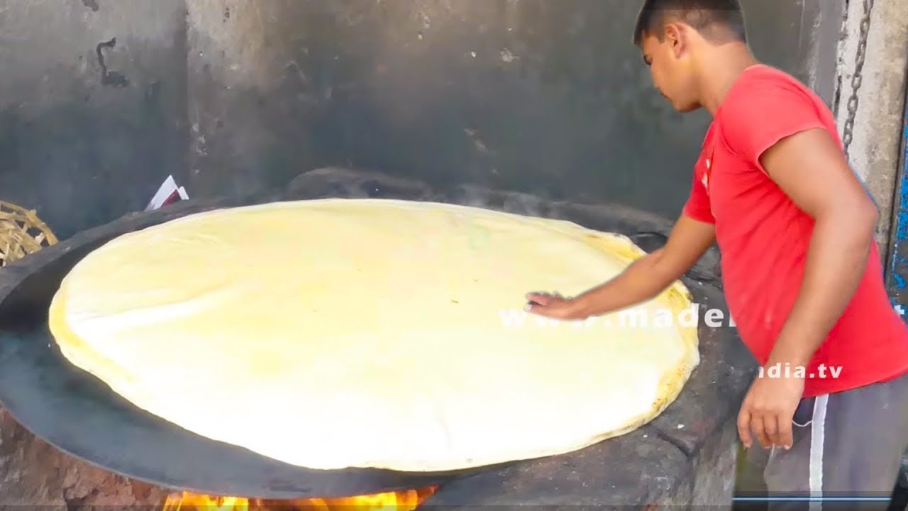 King Of All Roties | Amazing Food Making Skills | Biggest Size Rumali Roti  | | APPLE STREET FOOD