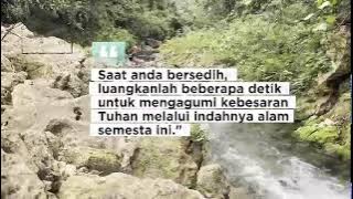 relaksasi suara gemricik air sungai krawak bikin tenang nyaman