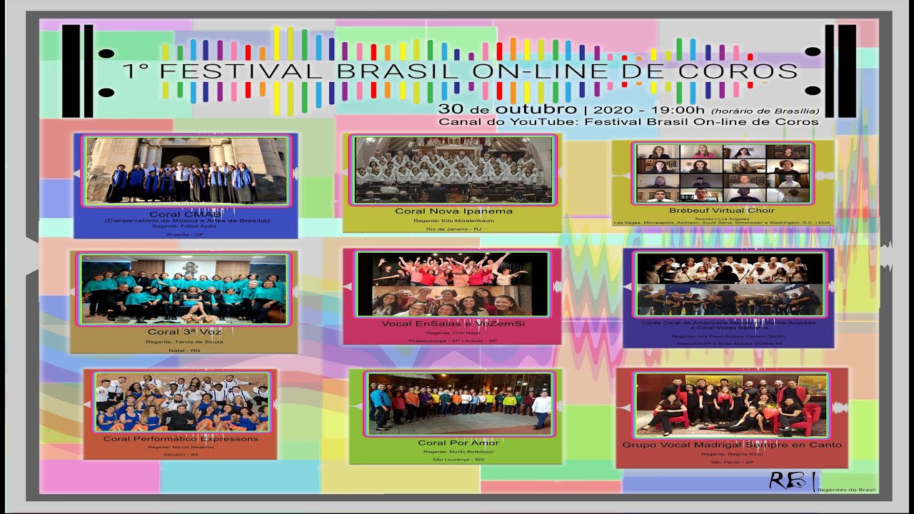 FESTIVAL BRASIL ON-LINE DE COROS | 30 DE OUTUBRO 2020