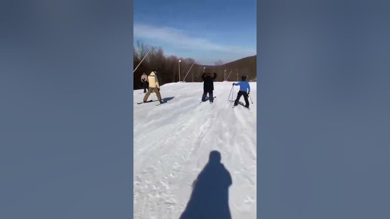Skiing with Friends at Wisp Resort #shorts