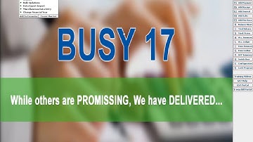 27 Account Feature Part 2 In Busy Accounting Software