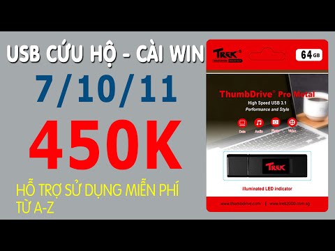 USB cài Win 7/10/11 và các phần mềm thông dụng phiên bản 64G