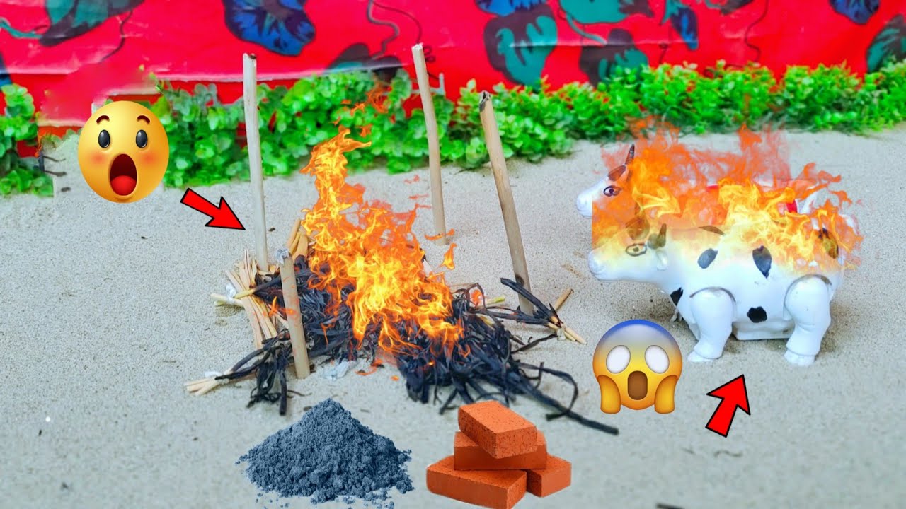 diy tractor cow shed making machine mini science project || water pump || @keepVilla