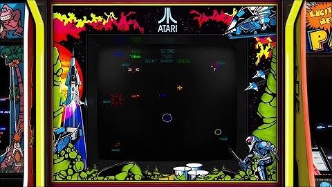 Gravitar, Realistic Arcade Bezel using The Mega Bezel Shader