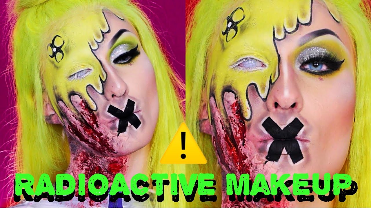 RADIOACTIVE DRAG QUEEN MAKEUP⚠️|Victor Nogueira Feat. Halessia