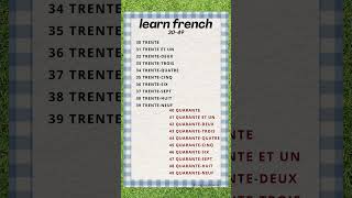 30-49 in French #authenticfrench #improvefrenchlistening #language #french